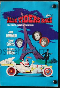 7a240 GREAT RACE Danish program 1966 Blake Edwards, Natalie Wood, Tony Curtis, Jack Lemmon!
