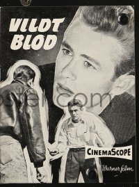 7a351 REBEL WITHOUT A CAUSE Danish program 1958 Nicholas Ray, different images of James Dean!