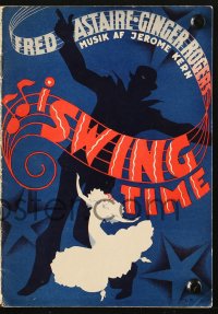 7a394 SWING TIME Danish program 1937 best Erik Frederiksen art of Fred Astaire & Ginger Rogers!