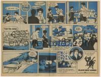 7a015 BLACK BELT JONES herald 1974 Jim Dragon Kelly vs The Mob, cool 3-page kung fu comic strip!