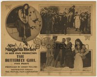 7a018 BUTTERFLY GIRL herald 1917 Miss Margarita Fischer in her own production, ultra rare!