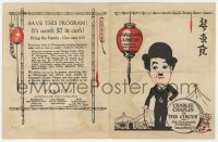 7a023 CIRCUS herald 1928 art of Charlie Chaplin, from Grauman's Chinese Theatre in Hollywood, rare!