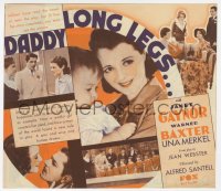 7a029 DADDY LONG LEGS herald 1931 great images of pretty Janet Gaynor & Warner Baxter, rare!