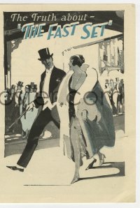 7a040 FAST SET herald 1924 Betty Compson, Adolphe Menjou, see how fast society really lives!
