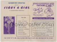 7a041 FIRST A GIRL Indian herald 1935 Jessie Matthews in first English version of Victor/Victoria!