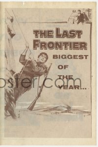 7a067 LAST FRONTIER herald 1955 man of the forest Victor Mature in America's most exciting days!
