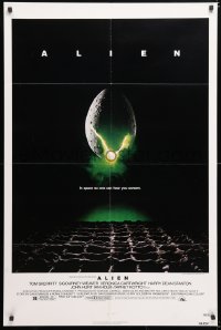 7b058 ALIEN NSS style 1sh 1979 Ridley Scott outer space sci-fi monster classic, cool egg image!