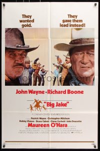 7b147 BIG JAKE 1sh 1971 Richard Boone wanted gold but John Wayne gave him lead instead!