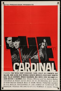 7b201 CARDINAL 1sh 1964 Otto Preminger, Romy Schneider, Tom Tryon, Saul Bass title art!