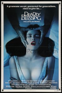 7b262 DEADLY BLESSING 1sh 1981 Wes Craven, a gruesome secret protected for generations rises!