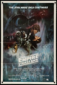 7b321 EMPIRE STRIKES BACK NSS style 1sh 1980 classic Gone With The Wind style art by Roger Kastel!