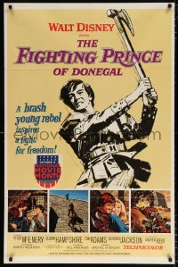 7b351 FIGHTING PRINCE OF DONEGAL 1sh 1966 Disney, reckless young rebel rocks an empire!