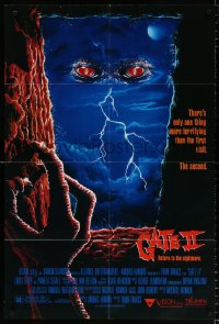 7b390 GATE 2 1sh 1992 Tibor Takacs directed, horror artwork of eyes and claw!