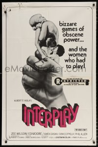 7b499 INTERPLAY 1sh 1970 bizarre games of obscene power & the women who had to play!
