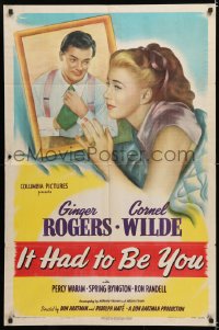 7b517 IT HAD TO BE YOU 1sh 1947 Ginger Rogers left 4 different millionaires at the altar!