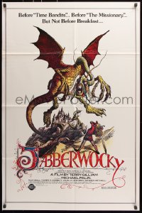 7b529 JABBERWOCKY 1sh R1982 Terry Gilliam, Monty Python, great fantasy monster art!