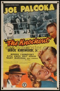7b550 JOE PALOOKA IN THE KNOCKOUT 1sh 1947 Leon Errol, Joe Kirkwood as Joe Palooka, boxing!