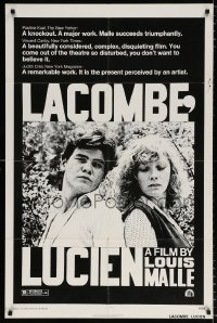 7b572 LACOMBE LUCIEN 1sh 1974 Louis Malle, Pierre Blaise, French WWII Resistance, cool art!