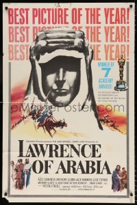 7b581 LAWRENCE OF ARABIA style D 1sh 1963 David Lean, best Georges Kerfyser silhouette art of O'Toole!