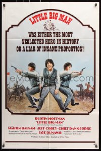 7b593 LITTLE BIG MAN int'l 1sh 1971 Dustin Hoffman is the most neglected hero in history, Arthur Penn