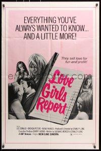 7b608 LOVE GIRLS REPORT 1sh 1971 everything you've always wanted to know and a little more!