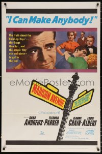 7b632 MADISON AVENUE 1sh 1961 Dana Andrews wants Eleanor Parker to be nice to him!