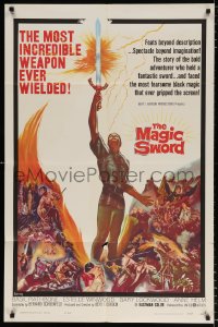 7b635 MAGIC SWORD 1sh 1961 Gary Lockwood wields the most incredible weapon ever!