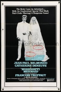 7b665 MISSISSIPPI MERMAID int'l 1sh 1970 Francois Truffaut's La Sirene du Mississippi, Belmondo!