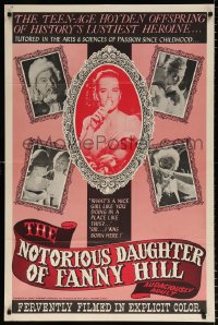 7b710 NOTORIOUS DAUGHTER OF FANNY HILL 1sh 1966 sexy images, fervently filmed in explicit color!