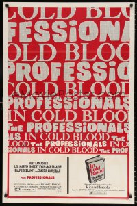 7b767 PROFESSIONALS/IN COLD BLOOD 1sh 1970 Richard Brooks double-bill!