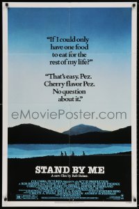 7b856 STAND BY ME 1sh 1986 Phoenix, Feldman, O'Connell, Wheaton, Sutherland, cherry Pez, rated!