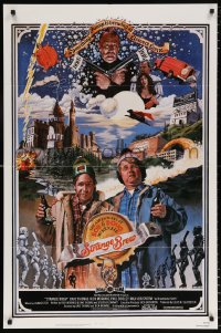 7b868 STRANGE BREW 1sh 1983 art of hosers Rick Moranis & Dave Thomas with beer by John Solie!