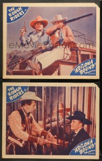 7c760 ARIZONA BOUND 2 LCs 1942 cool images of cowboys Buck Jones, Tim McCoy!