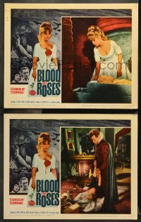 7c773 BLOOD & ROSES 2 LCs 1961 Et mourir de plaisir, Roger Vadim, sexiest vampire Annette Vadim!
