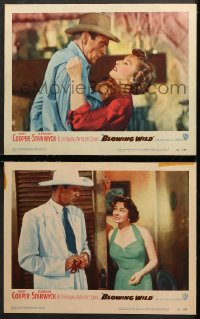 7c774 BLOWING WILD 2 LCs 1953 great images of Gary Cooper, Barbara Stanwyck, Ruth Roman!