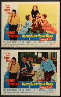 7c786 COME BLOW YOUR HORN 2 LCs 1963 Frank Sinatra, Jill St. John, Cobb, Neil Simon's play!
