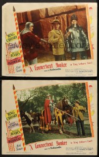7c787 CONNECTICUT YANKEE IN KING ARTHUR'S COURT 2 LCs 1949 Bing Crosby, William Bendix in armor!