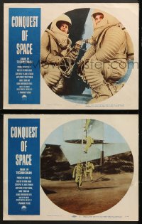 7c788 CONQUEST OF SPACE 2 LCs 1955 George Pal sci-fi, see how it will happen in your lifetime!