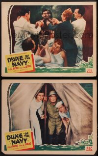 7c802 DUKE OF THE NAVY 2 LCs 1942 great images of Ralph Byrd in the title role as Breezy Duke!