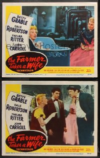 7c806 FARMER TAKES A WIFE 2 LCs 1953 Betty Grable, the musical that's bustin' out all over!