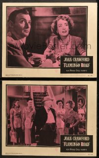 7c809 FLAMINGO ROAD 2 LCs 1949 Michael Curtiz, Joan Crawford, Zachary Scott!