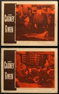 7c822 G-MEN 2 LCs R1949 great images of James Cagney and Robert Armstrong!