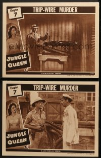 7c863 JUNGLE QUEEN 2 chapter 7 LCs 1945 African jungle safari Universal serial, Trip-Wire Murder!