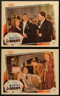 7c867 LADY BEHAVE 2 LCs 1937 great images of Sally Eilers & Neil Hamilton, Joseph Schildkraut!
