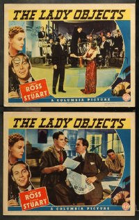 7c869 LADY OBJECTS 2 LCs 1938 Gloria Stuart, On trial for his life... with his wife his mouthpiece!