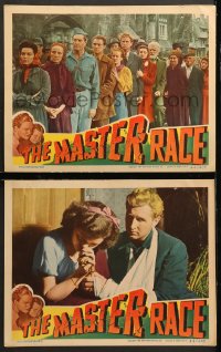 7c895 MASTER RACE 2 LCs 1944 young wounded Lloyd Bridges, Nancy Gates, Coulouris!