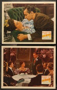 7c907 NOB HILL 2 LCs 1945 Henry Hathway, cool images of George Raft w/ sexy Vivian Blaine!