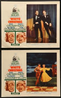 7c991 WHITE CHRISTMAS 2 LCs R1961 Bing Crosby, Danny Kaye & Vera-Ellen dancing, musical classic!