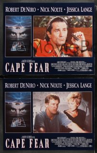 7c070 CAPE FEAR 8 LCs 1991 Robert De Niro, Nick Nolte, gorgeous Jessica Lange, Juliette Lewis!
