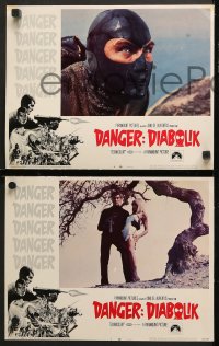 7c376 DANGER: DIABOLIK 6 LCs 1968 Mario Bava, John Phillip Law & sexy Marisa Mell!